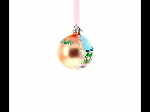 Toledo Museum of Art, Toledo, Ohio, USA Glass Ball Christmas Ornament 3.25 Inches