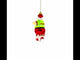 Pickleball Santa Blown Glass Christmas Ornament