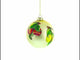 Lemons and Pomegranate on a Branch Glass Christmas Ornament