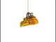 Rugged Bulldozer Blown Glass Christmas Ornament