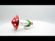 Mushroom Clip on Mini Glass Ornaments