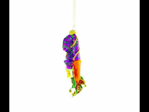 Mardi Gras Mask Blown Glass Christmas Ornament