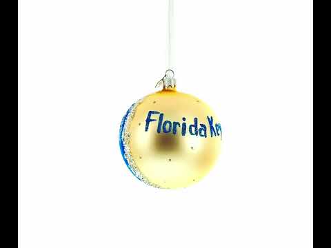 Cayos de Florida, EE. UU. Adorno navideño con bola de cristal de 4 pulgadas