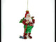 Rustic Holiday Cheer: Lumberjack Santa - Blown Glass Christmas Ornament