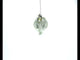 Romantic Two Doves in Heart Blown Glass Christmas Ornament