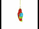 Vibrant Parrot Mini Glass Christmas Ornament