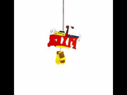 Fixer Word with Tools and Gloves Resin Christmas Ornament