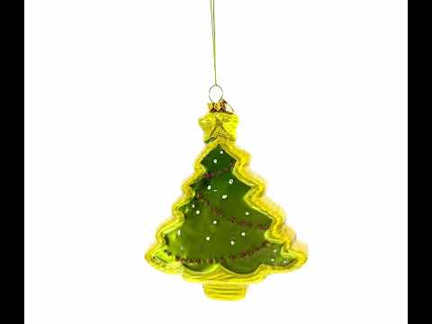 Snowman NOEL Christmas Tree - Blown Glass Ornament
