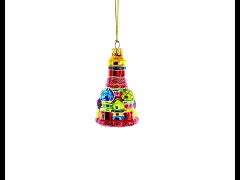 Cathedral Mini Glass Christmas Ornament