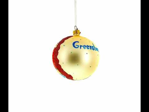 Centro y Museo Internacional de Derechos Civiles, Greensboro, Carolina del Norte, EE. UU. Adorno navideño con bola de cristal de 4 pulgadas