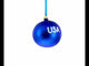 Flag of United States of America on Blue Glass Ball Christmas Ornament 4 Inches