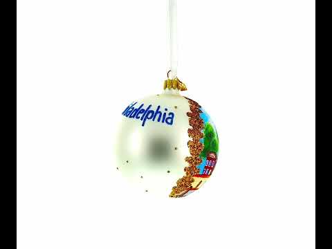 Independence Hall, Philadelphia, Pennsylvania, USA Glass Ball Christmas Ornament