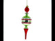 Vintage-Inspired Multicolored Finial - Timeless Blown Glass Christmas Ornament