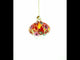 Paisley Design Teardrop Glass Christmas Ornament