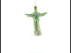 Regenerate Legendary Christ the Redeemer, Rio De Janeiro, Brazil - Blown Glass Christmas Ornament