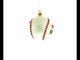 I Love Baseball Blown Glass Ball Christmas Ornament 4 Inches