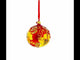 Golden Lilies Glass Ball Ornament