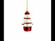 Santa the Cook Mini Glass Christmas Ornament