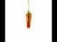 Shiny Carrot Mini Glass Christmas Ornament