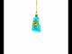 Toddler Boy in Blue Mini Glass Christmas Ornament