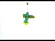 Vivid Hummingbird Blown Glass Christmas Ornament