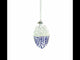 Pearls on Frosted Glass Egg Ornament 4 Inches