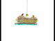 Elegante crucero - Adorno navideño de vidrio soplado
