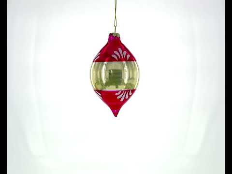 Vintage Tinsel - Adorno navideño de vidrio soplado de inspiración retro