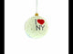 Brooklyn Bridge, New York Glass Ball Christmas Ornament 4 Inches