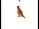 T-Rex Dinosaur Blown Glass Christmas Ornament