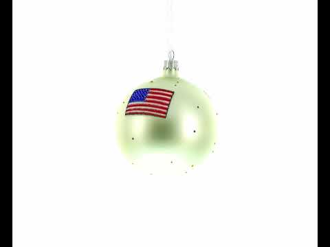 Democratic Party Donkey Political Symbol Blown Glass Ball Christmas Ornament 4 Inches