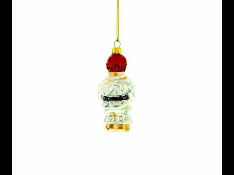 Martial Art Wrestler Mini Glass Christmas Ornament