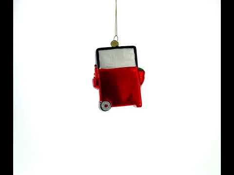 Grilling Delight Blown Glass Christmas Ornament