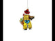 Rodeo Santa in Cowboy Gear Blown Glass Christmas Ornament