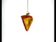 Delectable Cherry Pie Slice Blown Glass Christmas Ornament