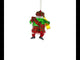 Scottish Santa in Kilt Blown Glass Christmas Ornament