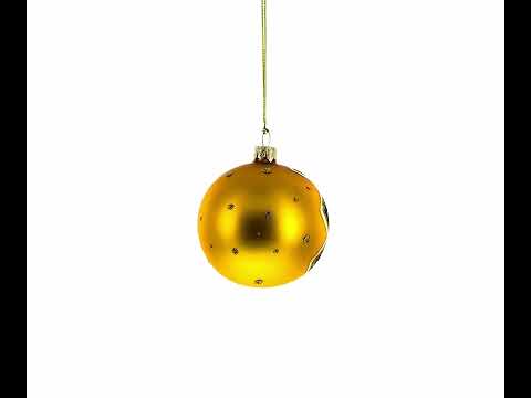 Divine Angels Greeting Jesus Blown Glass Ball Christmas Ornament 3.25 Inches