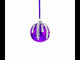 White Vines Entwined on a Lavender Dreamscape Glass Ball Christmas Ornament 3.25 Inches