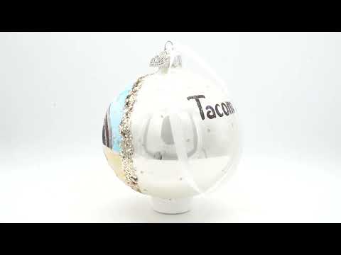 LeMay America's Car Museum, Tacoma, Washington, USA Glass Ball Christmas Ornament 4 Inches