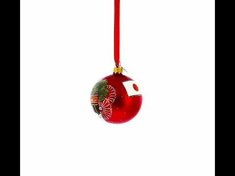 Meiji Jingu Shrine, Tokyo, Japan Glass Ball Christmas Ornament 3.25 Inches