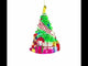 Charming Christmas Tree with Gifts Glass Christmas Ornament