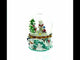 Bear and Penguins Fishing Musical Christmas Water Snow Globe