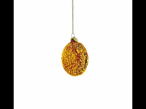 Santa's Snack: Chocolate Chip Cookie Blown Glass Christmas Ornament