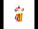 Festive Reindeer Milkshake Blown Glass Christmas Ornament