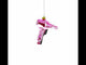 Pink Hairdryer with Scissors and Comb Glass Christmas Ornament