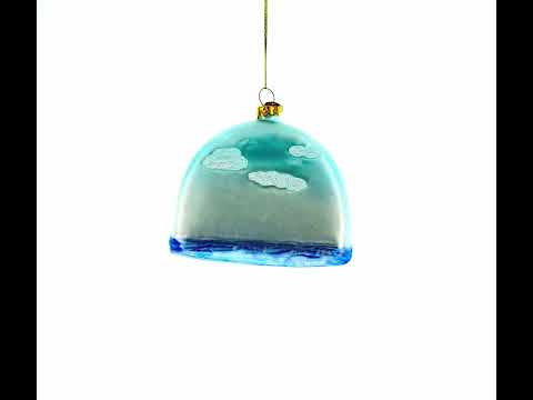 Iconic Sydney Opera House Blown Glass Christmas Ornament