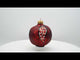 Pomegranate Glass Christmas Ornament