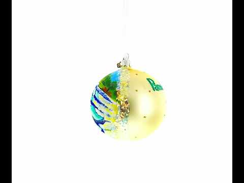 Pamukkale Thermal Pools, Turkey Glass Ball Christmas Ornament