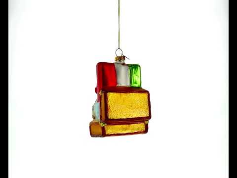 Iconic Rome Landmarks Blown Glass Christmas Ornament