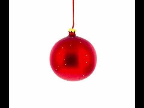 Building Blocks House Blown Glass Ball Christmas Ornament 4 Inches